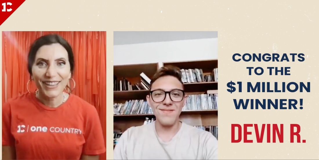 $1 MILLION winner DEVIN R!