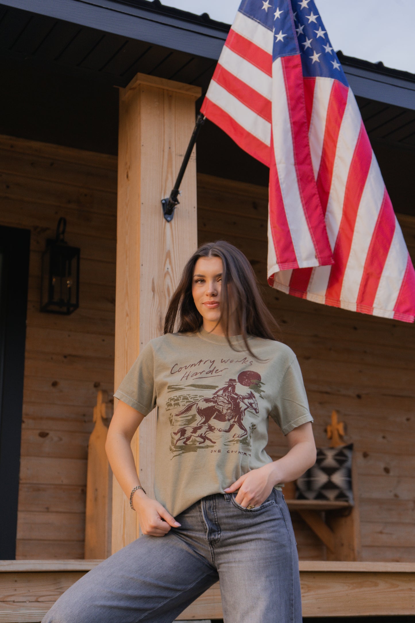 Country Works Harder T-Shirt