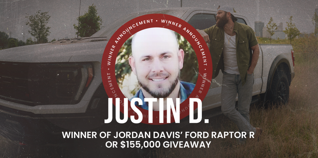 Jordan Davis' Ford Raptor R or $115,000 Giveaway Winner