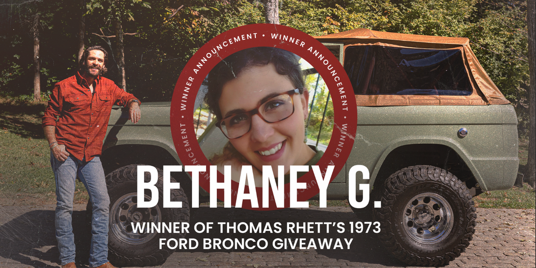 Thomas Rhett's 1973 Ford Bronco Giveaway Winner!