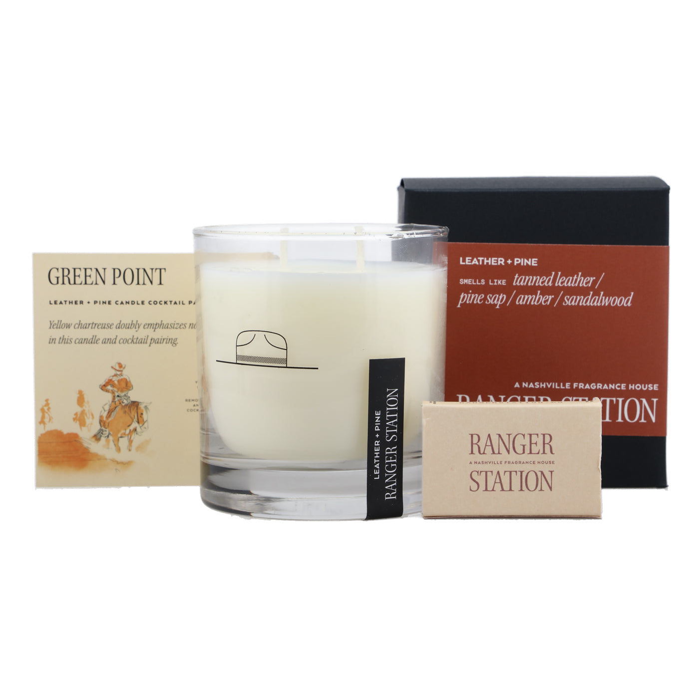 Ranger Station Leather + Pine Candle